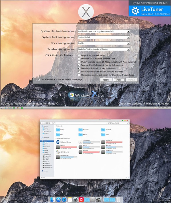 mac transformation for windows 10